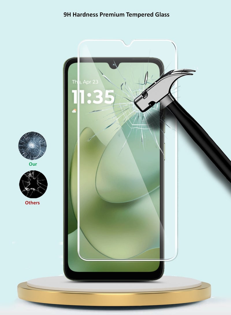 جيماكس واقي شاشة زجاجي مقسّى مقوى 9H 2.5D من سلسلة GMAX الفاخرة لجهاز موتورولا موتو G06 / G06 باور 4G 2025 بحواف منحنية - شفاف - Image 4